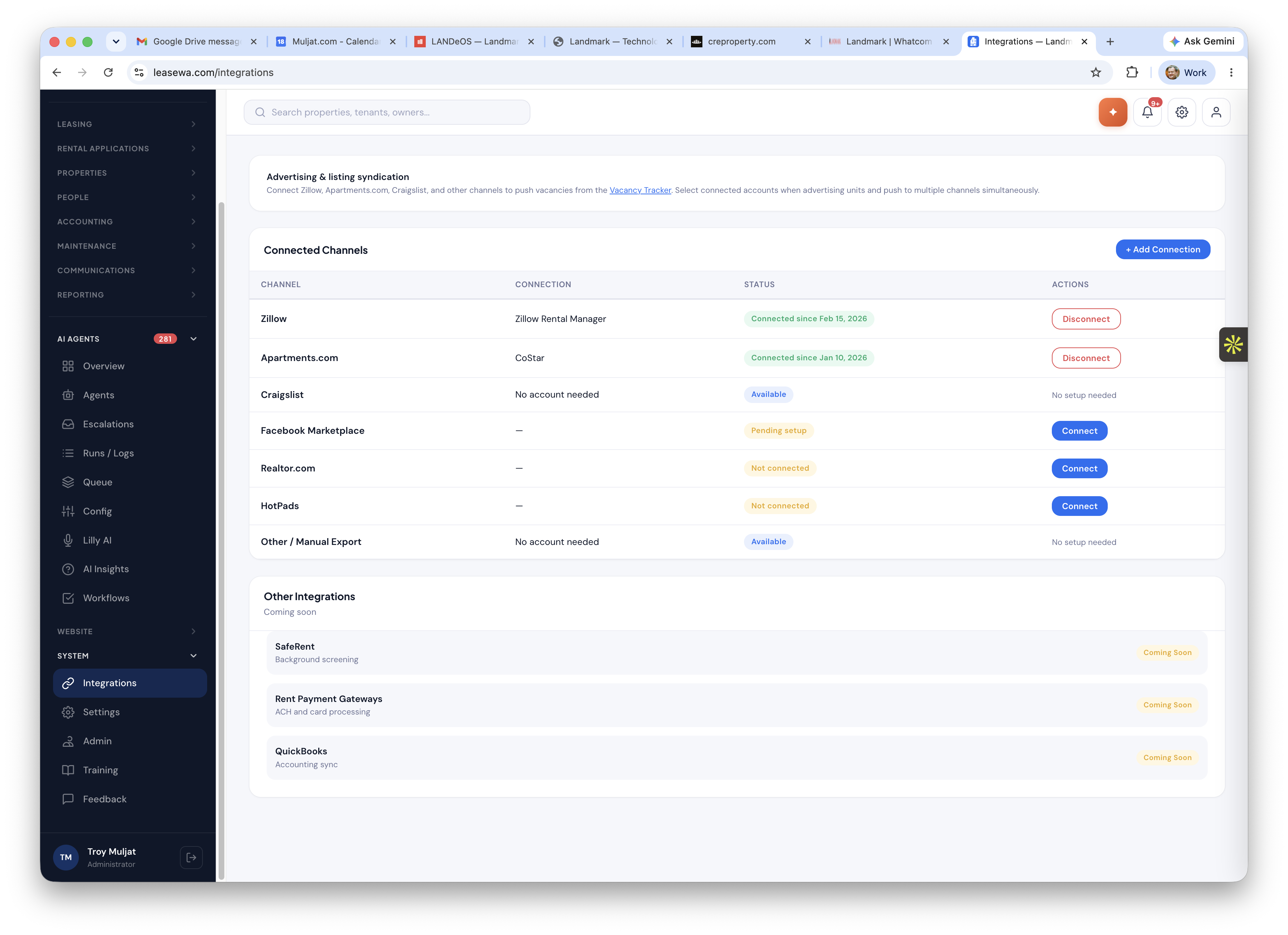 One dashboard replacing many logins